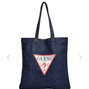 Guess denim tote